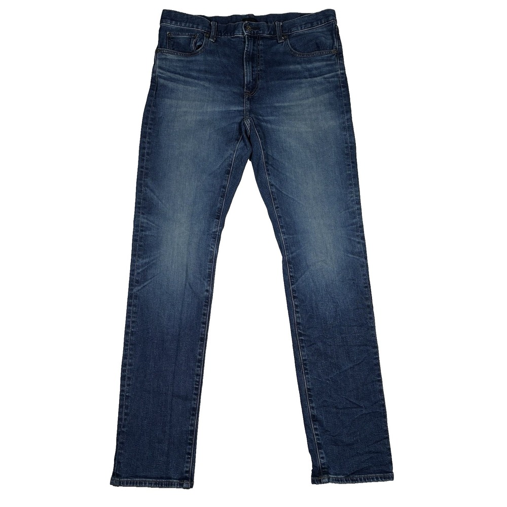 Uniqlo Kaihara Denim Men's 36x34 Blue Jeans Slim Straight minimalist Normcore